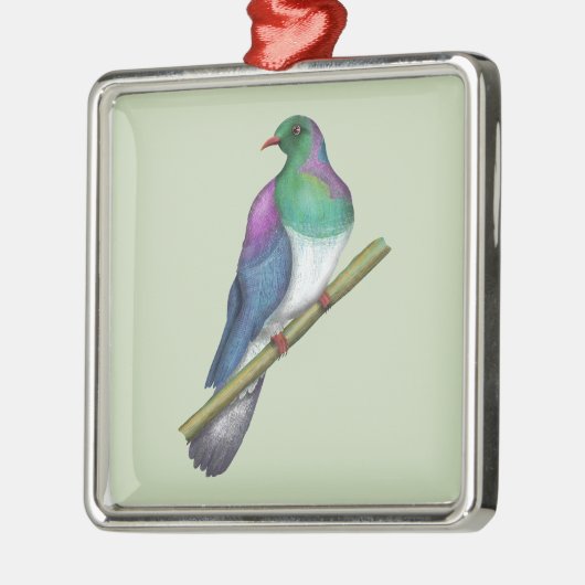 Kereru-Taube Ornament Aus Metall (Links)