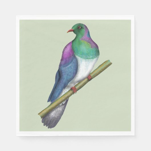 Kereru-Taube Serviette (Vorderseite)