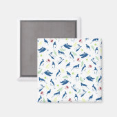 Kereru-Taubenmuster NZ-Vögel Magnet (Vorderseite/Rückseite)