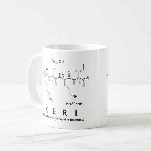 Keri Peptidname Tasse (Vorderseite Links)