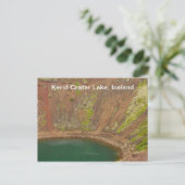 Kerid Krater-Island-Postkarte Postkarte (Stehend Vorderseite)