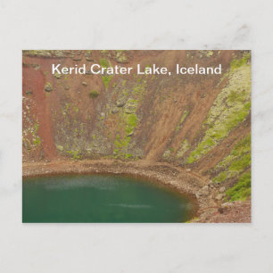 Kerid Krater-Island-Postkarte Postkarte