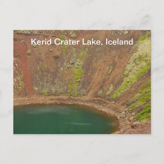 Kerid Krater-Island-Postkarte Postkarte (Vorderseite)