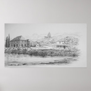 Kerikeri Stone Store, Church and Kemp House Poster