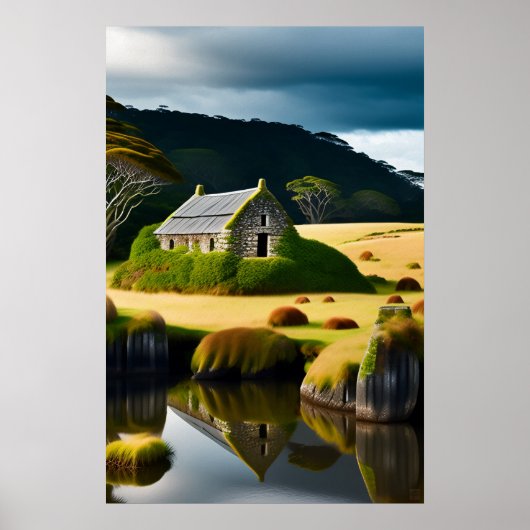 Kerikeri Stone Store - Leinwand Art Print Poster (Vorne)