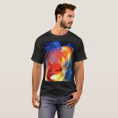 Kerker-Drache-Zauberer-Zauberer-Drache-Feuer-Magie T-Shirt (Vorne ganz)