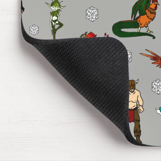 Kerker-und Drache-Geschöpfe Mousepad (Ecke)
