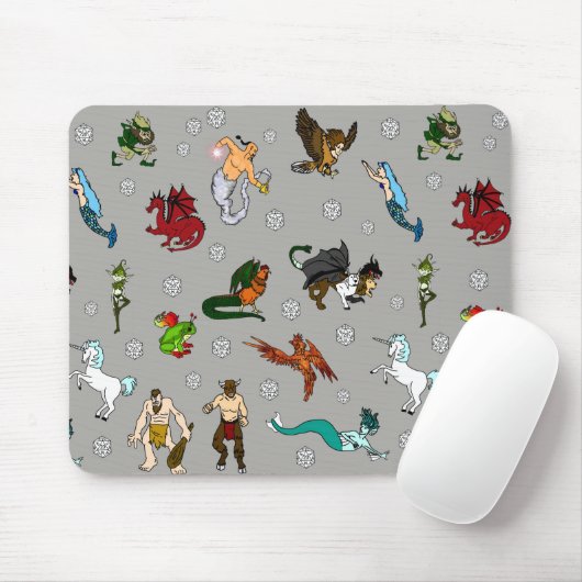 Kerker-und Drache-Geschöpfe Mousepad (Mit Mouse)