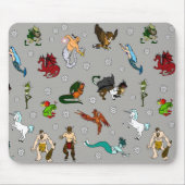 Kerker-und Drache-Geschöpfe Mousepad (Vorne)