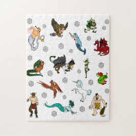 Kerker und Drache-Würfel und Geschöpfe Puzzle