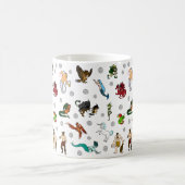 Kerker-und Drache-Würfel und magische Geschöpfe Kaffeetasse (Mittel)