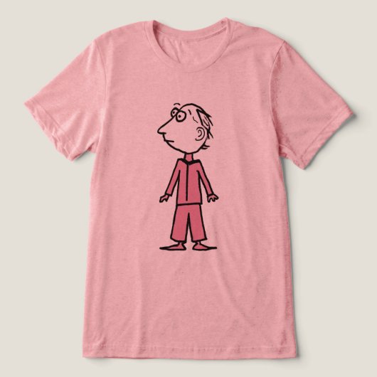 Kerl, Rosa Tri-Blend Shirt (Design Vorderseite)