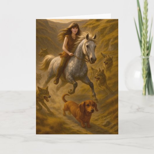 Kermie, Nellie und Charlie reiten in den Seelen Karte (Vorderseite)