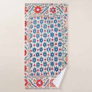 Kermina Suzani Usbekistan Stickerei Print Badhandtuch Set