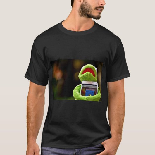 Kermit Frog Phone Vibe T-Shirt (Vorderseite)