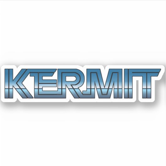 Kermit TX Retro Aufkleber (Vorderseite)