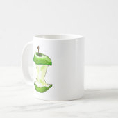 Kern Cartoon-grüner Apples (Oma-Smith) Apple Kaffeetasse (Vorderseite Links)