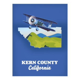 Kern County Kalifornien Fotodruck