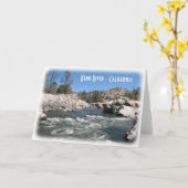 Kern-Fluss-Gruß-Karte! Karte (Gelbe Blume)