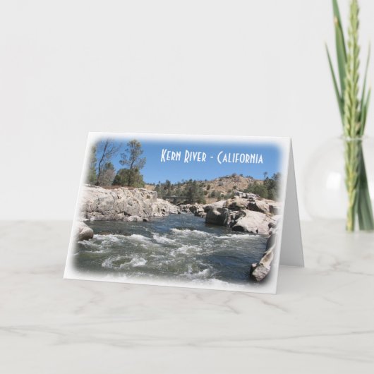 Kern-Fluss-Gruß-Karte! Karte (Vorderseite)