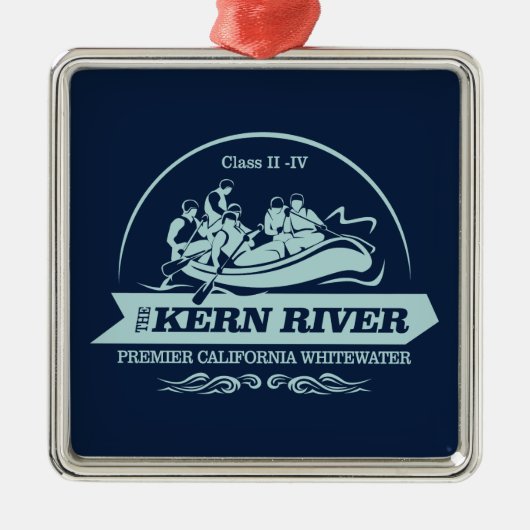 Kern Fluss (Rafting 2) Ornament Aus Metall (Vorne)