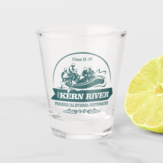 Kern Fluss (Rafting 2) Schnapsglas (Vorderseite)