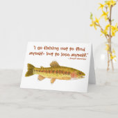 Kern-Fluss-Regenbogenforelle-Karte Karte (Gelbe Blume)