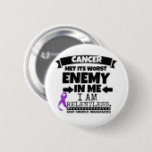 KERN Krebs traf seinen schlechtesten Feind in mir Button (Vorne & Hinten)