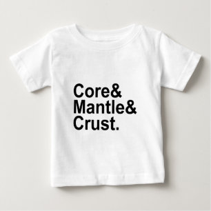 Kern Mantel Kruste Innere Struktur der Erde Baby T-shirt