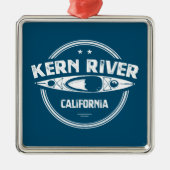 Kern River California Kayaking Ornament Aus Metall (Vorne)