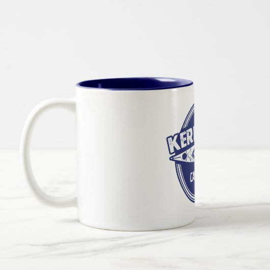 Kern River California Kayaking Zweifarbige Tasse (Links)