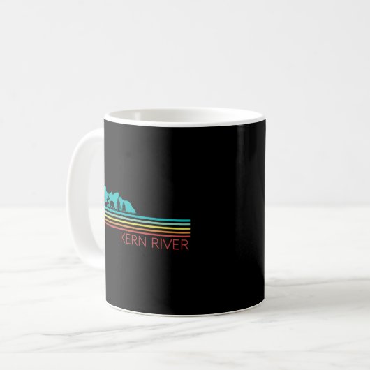 Kern River California Sequoia Forest Kernville Cam Kaffeetasse (Vorderseite Links)
