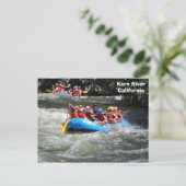 Kern River White Water Rafting Postcard! Postkarte (Stehend Vorderseite)