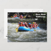 Kern River White Water Rafting Postcard! Postkarte (Vorne/Hinten)