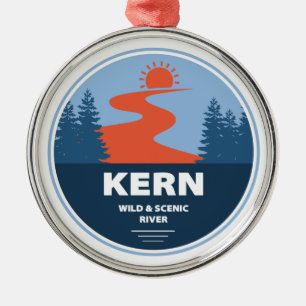 Kern Wild und Landschaftlicher Fluss Ornament Aus Metall