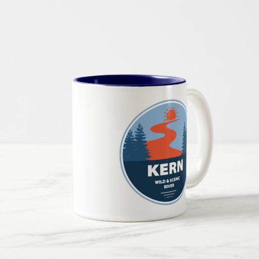 Kern Wild und Landschaftlicher Fluss Zweifarbige Tasse (VorderseiteRechts)