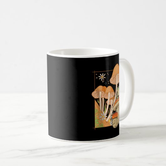 Kernästhetische Fairycore Pilze Goblinco Kaffeetasse (VorderseiteRechts)