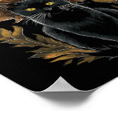 Kernästhetische Katze Pilz Poster (Ecke)