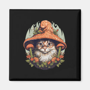 Kernästhetische Pilzkatze Pilz Magnet