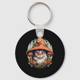 Kernästhetische Pilzkatze Pilz Schlüsselanhänger