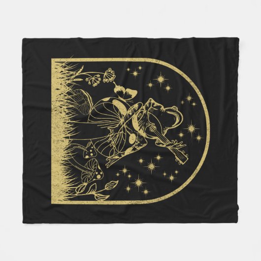 Kernästhetisches Design Fleecedecke (Vorderseite (Horizontal))