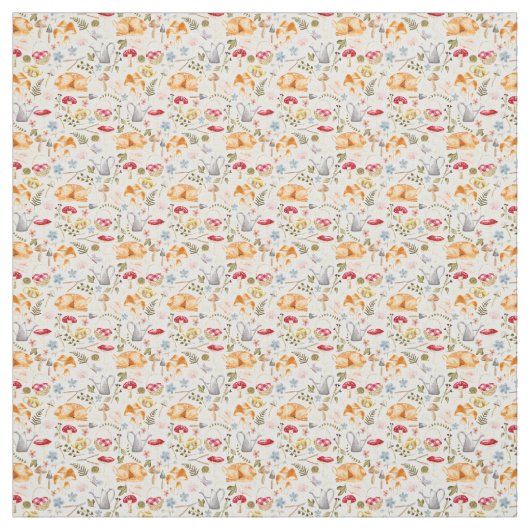 Kernästhetisches Gewebe mit Pilzen  Stoff (Muster)