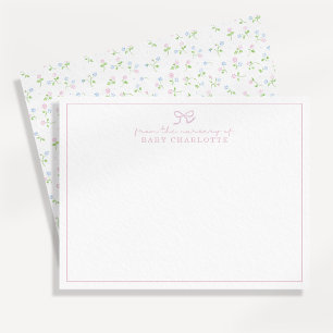 Kernausgabe-Wildblume-Kinderzimmer Einladung