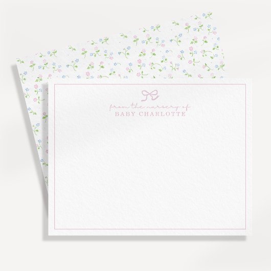 Kernausgabe-Wildblume-Kinderzimmer Einladung