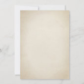 Kernaussagen der Wildblumen auf verblassene Parchm Einladung (Rückseite)