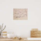 Kernblatt "Mondlicht Sonata" Poster (Küche)