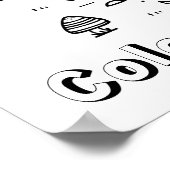 Kernbrennbahn, Pilze und Blume Poster (Ecke)