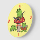 Kernbrenner Frogs Thunder_Cove  Große Wanduhr (Winkel)