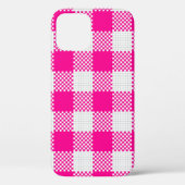 Kernbrenner Rosa Gingham kariert Case-Mate iPhone Hülle (Rückseite)