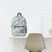 Kernbrennstein Fall Blossom auf Streifen Individue Bedruckter Rucksack